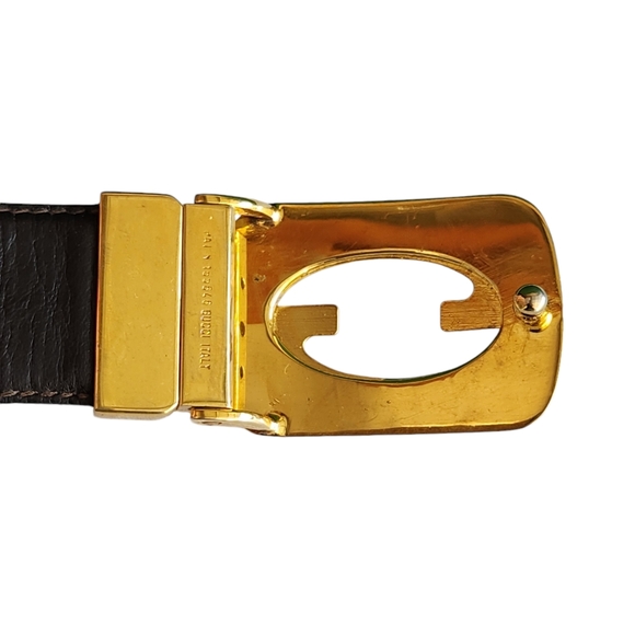 GUCCI Iconic Reversible Black and Brown Belt Size 29 - Picture 9 of 16